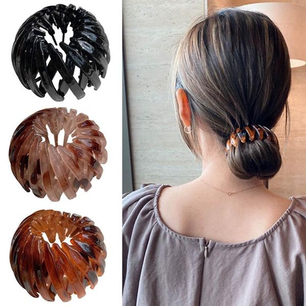 hair accessories bird nest expanding hairpins female ponytail plastic resin horsetail buckle crystal tail clip, Slivery;white
hair accessories bird nest expanding hairpins female ponytail plastic resin horsetail buckle crystal tail clip, Slivery;white