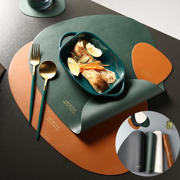 mats & pads 2/4/6 sets placemat heat insulation leather tableware pad pu table mat non-slip bowl kitchen multi color
mats & pads 2/4/6 sets placemat heat insulation leather tableware pad pu table mat non-slip bowl kitchen multi color