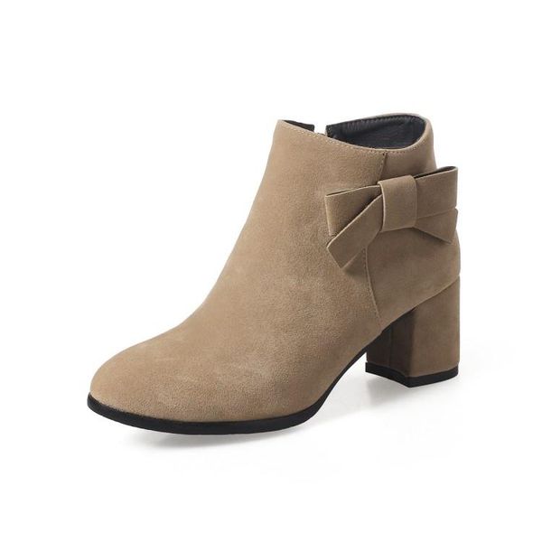 boots winter the fashion round head thick with 6cm beige sweet bow plus velvet keep warm high heel women 34-48, Black
boots winter the fashion round head thick with 6cm beige sweet bow plus velvet keep warm high heel women 34-48, Black