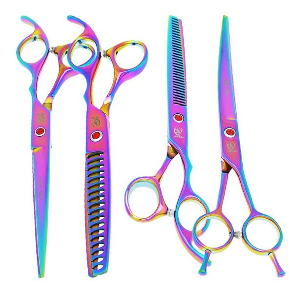 hair scissors 7" pet for dog grooming animals cutting shears fish bone thinning tesouras curved tijeras forceps comb kits b0019a
hair scissors 7" pet for dog grooming animals cutting shears fish bone thinning tesouras curved tijeras forceps comb kits b0019a