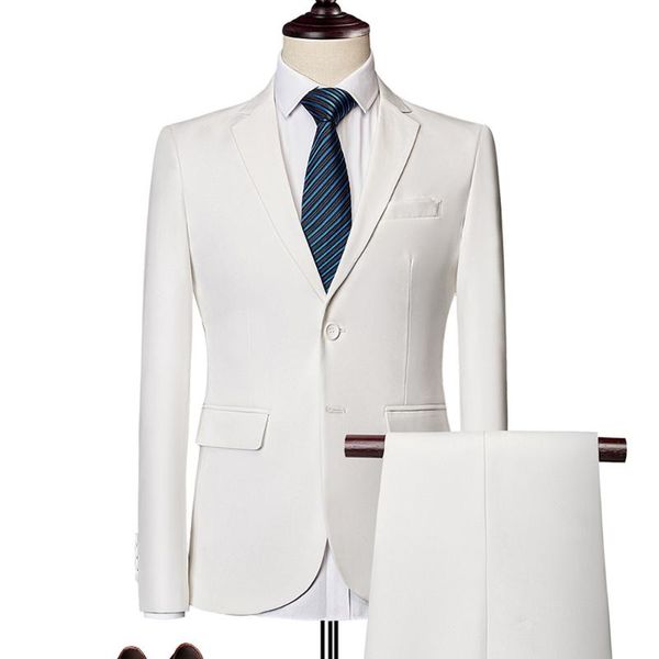 men's suits & blazers pants sets 2021 fashion groom wedding dress casual business 2 piece set suit jacket coat trousers m-6xl, White;black
men's suits & blazers pants sets 2021 fashion groom wedding dress casual business 2 piece set suit jacket coat trousers m-6xl, White;black