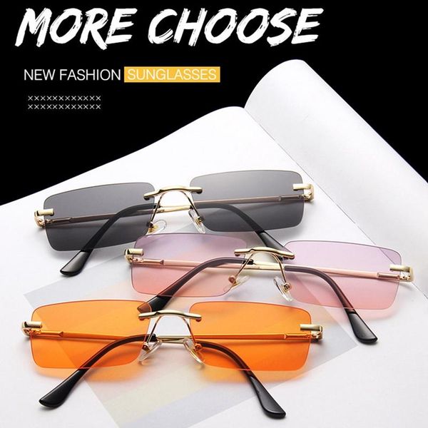 sunglasses fashion rimless square vintage brand design men sun glasses luxury male sunglass uv400, White;black
sunglasses fashion rimless square vintage brand design men sun glasses luxury male sunglass uv400, White;black