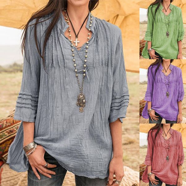 summer casual pure color loose shirt blouse women fashion v-neck long women 2021 gray cotton pullover shirts blouses femme, White
summer casual pure color loose shirt blouse women fashion v-neck long women 2021 gray cotton pullover shirts blouses femme, White