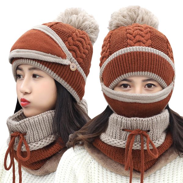 3 in 1 womens beanie winter hat scarf set warm thick soft stretch snow skull beanie cap scarf for outdoor knit hat ski beanies, Blue;gray
3 in 1 womens beanie winter hat scarf set warm thick soft stretch snow skull beanie cap scarf for outdoor knit hat ski beanies, Blue;gray