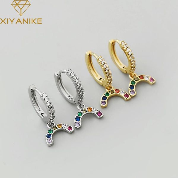 hoop & huggie goldria 925 sterling silver 2021 rainbow multicolored diamond pendant earrings female fashion sweet birthday gift, Golden;silver
hoop & huggie goldria 925 sterling silver 2021 rainbow multicolored diamond pendant earrings female fashion sweet birthday gift, Golden;silver