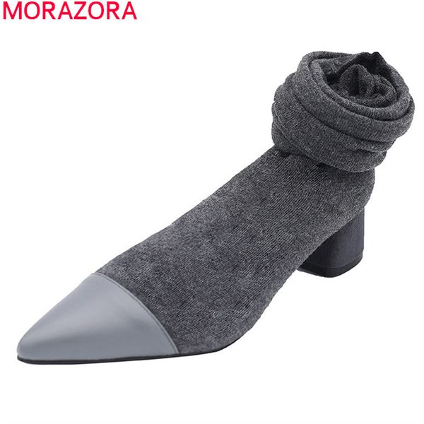 morazora brand fashion women boots high heels pointed toe classic ladies shoes autumn winter over the knee boots 210506, Black
morazora brand fashion women boots high heels pointed toe classic ladies shoes autumn winter over the knee boots 210506, Black