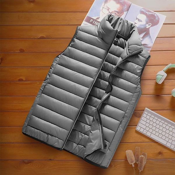 men's vests men vest jacket without sleeves winter mens sleeveless coats fashion male cotton-padded thicken waistcoats, Black;white
men's vests men vest jacket without sleeves winter mens sleeveless coats fashion male cotton-padded thicken waistcoats, Black;white