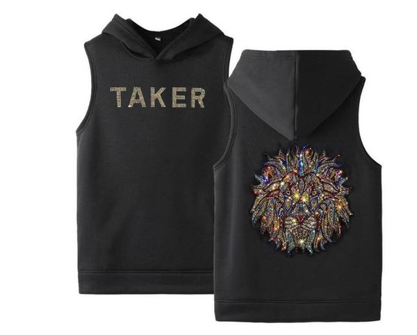 japanese rhinestone hoodies men brand sleeveless men's vest streetwear male dropship, Black
japanese rhinestone hoodies men brand sleeveless men's vest streetwear male dropship, Black