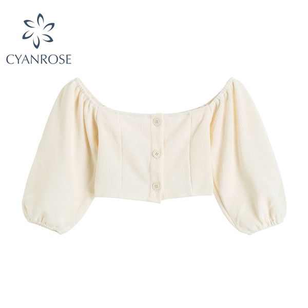 super-short cardigan blouses slash neck vintage club night streetwear casual bodycon shirts puff short sleeve e-girl 210430, White
super-short cardigan blouses slash neck vintage club night streetwear casual bodycon shirts puff short sleeve e-girl 210430, White