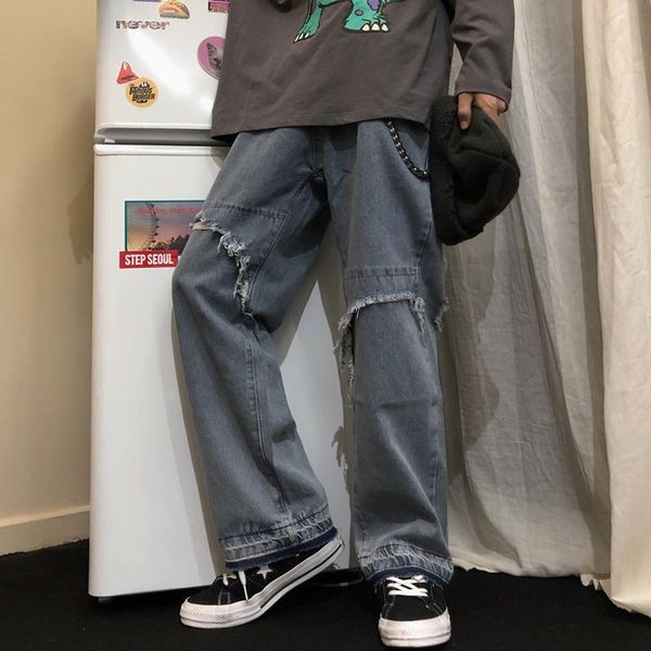 women's jeans women fashion brand streetwear wide leg high waist vintage hole denim office lady loose hip hop ulzzang trousers female, Blue
women's jeans women fashion brand streetwear wide leg high waist vintage hole denim office lady loose hip hop ulzzang trousers female, Blue