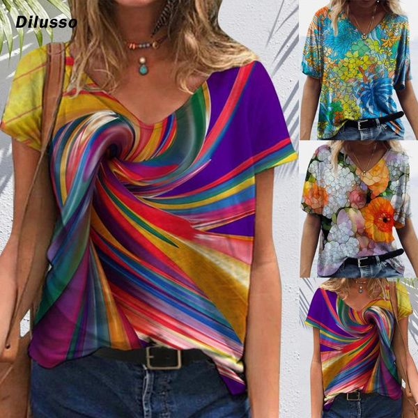 women summer t shirt women's casual boho floral print short sleeve loose t-shirt blouse chic, White
women summer t shirt women's casual boho floral print short sleeve loose t-shirt blouse chic, White