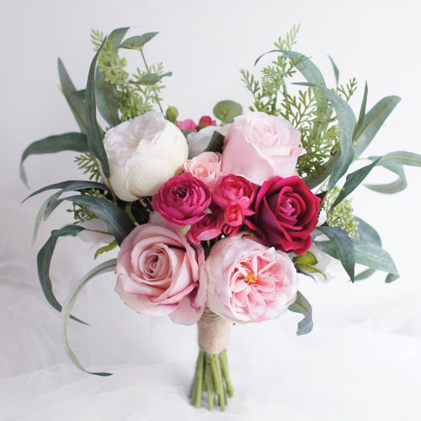 wedding flowers bride bouquet bridesmaid artificial flower pink rose marriage accessories
wedding flowers bride bouquet bridesmaid artificial flower pink rose marriage accessories