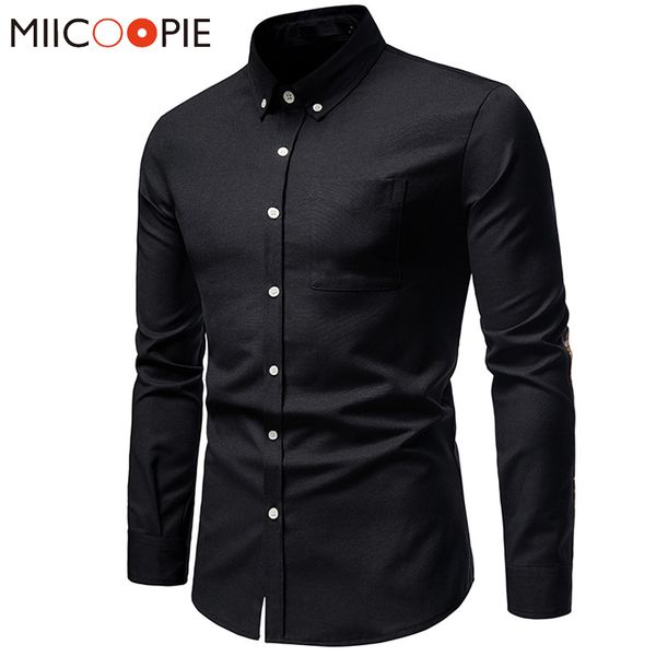 shirt men brand 2021 long sleeve single patch pocket sleeve printed regular-fit work shirts mens business, White;black
shirt men brand 2021 long sleeve single patch pocket sleeve printed regular-fit work shirts mens business, White;black