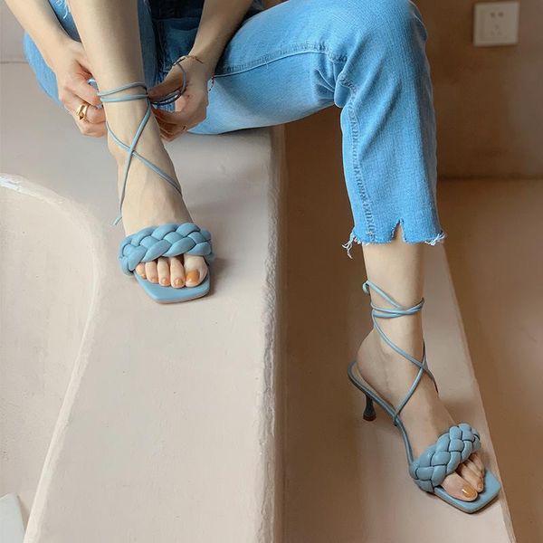 women sandals square toe ladies heel mules thin high heels slippers female fashion woman shoes 7.5cm, Black
women sandals square toe ladies heel mules thin high heels slippers female fashion woman shoes 7.5cm, Black