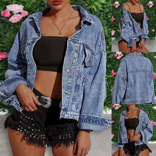 women's jackets autumn denim women jacket pocket single breasted lady patchwork long sleeve button female plus size cool streetwear, Black;brown
women's jackets autumn denim women jacket pocket single breasted lady patchwork long sleeve button female plus size cool streetwear, Black;brown