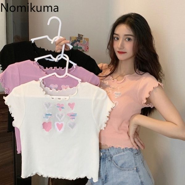 nomikuma love heart embroidery y2k o neck short sleeve t shirt summer korean style tshirts high street chic tees 210514, White
nomikuma love heart embroidery y2k o neck short sleeve t shirt summer korean style tshirts high street chic tees 210514, White