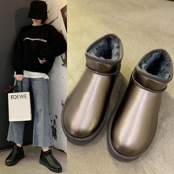 boots winter fashion snow women warm waterproof non-slip shoes ankle simple commuter, Black
boots winter fashion snow women warm waterproof non-slip shoes ankle simple commuter, Black