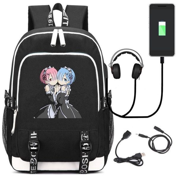 backpack re life in a different world from zero usb school bookbag kids teens laptravel shoulder bag cartoon game bags
backpack re life in a different world from zero usb school bookbag kids teens laptravel shoulder bag cartoon game bags