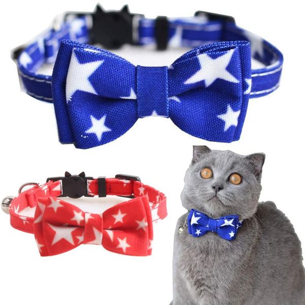 cat collars & leads collar breakaway with bell and bow tie stars design adjustable safety kitten for cats kitty puppy (6.8''-10.8&
cat collars & leads collar breakaway with bell and bow tie stars design adjustable safety kitten for cats kitty puppy (6.8''-10.8&