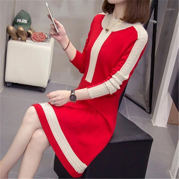 women's sweaters women warm knitted sweater dress long sleeve autumn winter plus size o neck high waist a line mini dresses ladies clot, White;black
women's sweaters women warm knitted sweater dress long sleeve autumn winter plus size o neck high waist a line mini dresses ladies clot, White;black