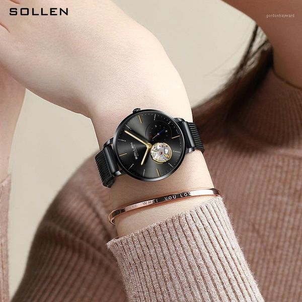 elegant ladies automatic mechanical watches fashion mesh stainless steel strap wristwatch tourbillon design women watch wristwatches, Slivery;brown
elegant ladies automatic mechanical watches fashion mesh stainless steel strap wristwatch tourbillon design women watch wristwatches, Slivery;brown