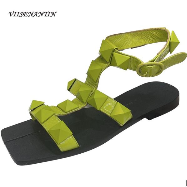 sandals 2021 summer solid color square toe open leather buckle all-match fashion rivet rear empty flat roman, Black
sandals 2021 summer solid color square toe open leather buckle all-match fashion rivet rear empty flat roman, Black
