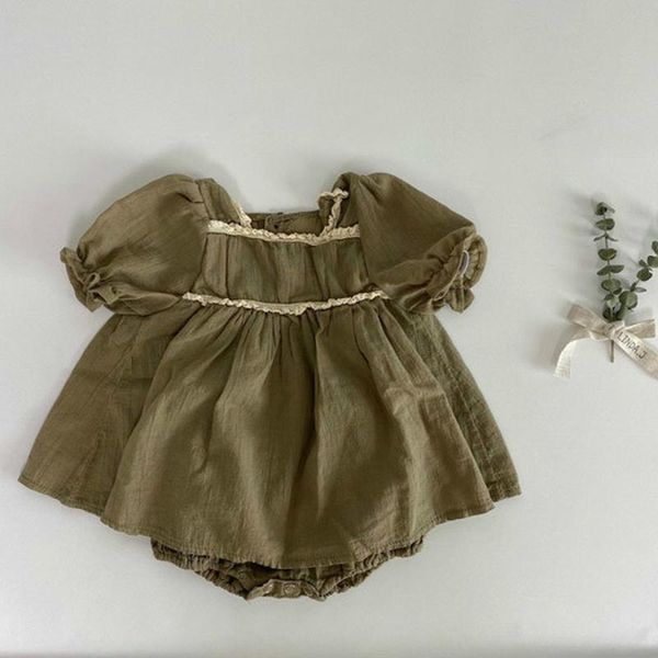 born baby bodysuit summer children's clothing girls lace shirt bubble sleeve climbing clothes shorts suit sets, White
born baby bodysuit summer children's clothing girls lace shirt bubble sleeve climbing clothes shorts suit sets, White