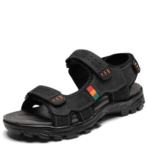 sandals ceoxeagle brand open toe genuine leather men's pig skin comfortable summer outdoor shoes roman beach size 38-44#, Black
sandals ceoxeagle brand open toe genuine leather men's pig skin comfortable summer outdoor shoes roman beach size 38-44#, Black