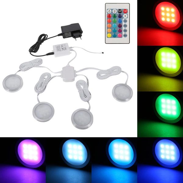dimmable 4/6pcs slim round rgb led under cabinet light kit smd puck lamp color-changing remote control for kitchen closet
dimmable 4/6pcs slim round rgb led under cabinet light kit smd puck lamp color-changing remote control for kitchen closet