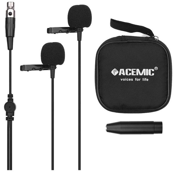 camera lavalier microphone clip-on condenser omnidirectional mic 3-pin mini xlr plug 6m/20ft long for video microphones
camera lavalier microphone clip-on condenser omnidirectional mic 3-pin mini xlr plug 6m/20ft long for video microphones