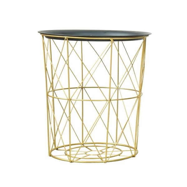 creative nordic golden iron metal coffee table dirty storage basket tea fruit snack service plate tray bed living room sofa side laundry bag
creative nordic golden iron metal coffee table dirty storage basket tea fruit snack service plate tray bed living room sofa side laundry bag