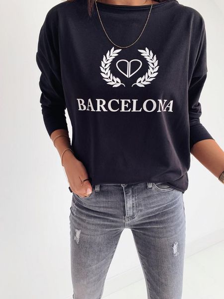 women's t-shirt 2021 autumn and winter style european american fashion letter printing long-sleeved, White
women's t-shirt 2021 autumn and winter style european american fashion letter printing long-sleeved, White