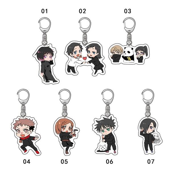 keychains fashion jujutsu kaisen yuji itadori kugisaki nobara acrylic keychain key rings badge jewelry gift for friend, Silver
keychains fashion jujutsu kaisen yuji itadori kugisaki nobara acrylic keychain key rings badge jewelry gift for friend, Silver