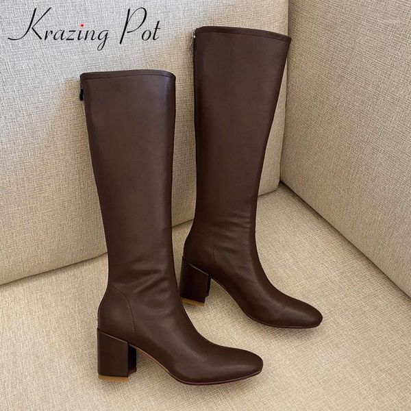 boots krazing pot equestrian split leather three colors square toe thick high heel zipper young girls mature knee-high l531, Black
boots krazing pot equestrian split leather three colors square toe thick high heel zipper young girls mature knee-high l531, Black