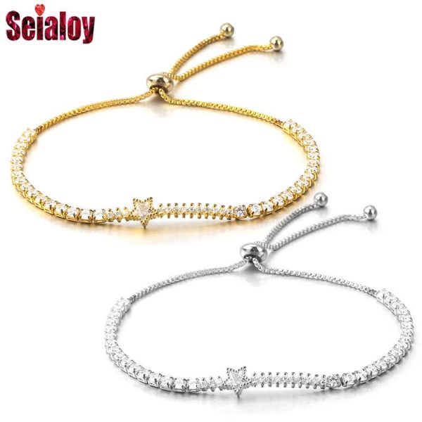 charm bracelets seialoy fine zirconia stone meteor starlink bracelet & bangle pull buckle adjustable boho style for women men jewelry, Golden;silver
charm bracelets seialoy fine zirconia stone meteor starlink bracelet & bangle pull buckle adjustable boho style for women men jewelry, Golden;silver