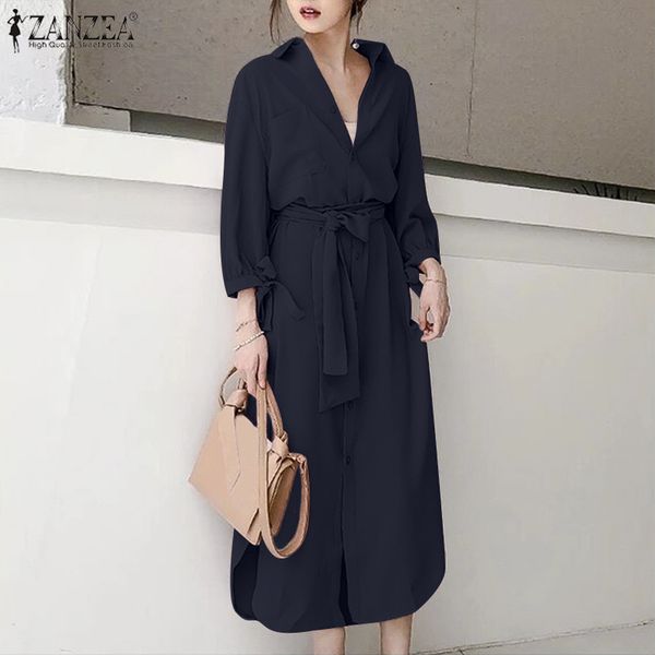 dresses plus size fashion lapel shirt dress women's autumn sundress 2021 casual long sleeve midi vestidos female button robe 5xl, Black;gray
dresses plus size fashion lapel shirt dress women's autumn sundress 2021 casual long sleeve midi vestidos female button robe 5xl, Black;gray