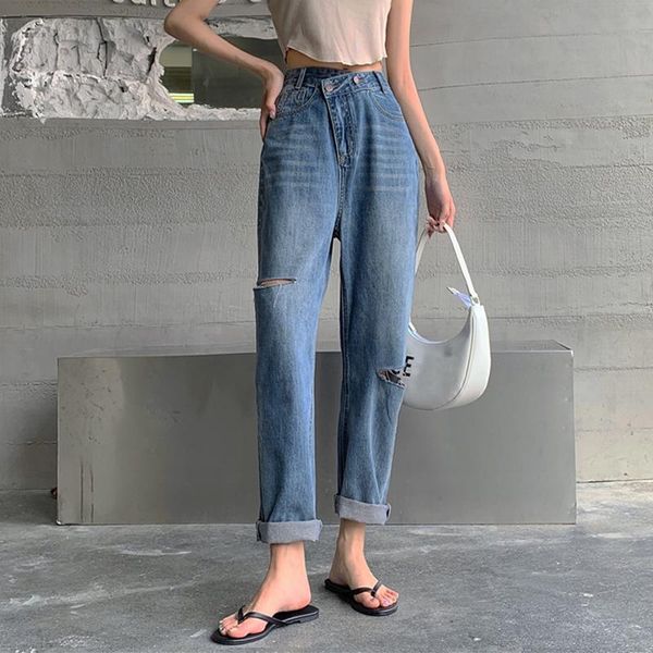 women's jeans high waisted hole clothes women autumn 2021 korean perforated pants loose fashion casual denim slim 013c, Blue
women's jeans high waisted hole clothes women autumn 2021 korean perforated pants loose fashion casual denim slim 013c, Blue