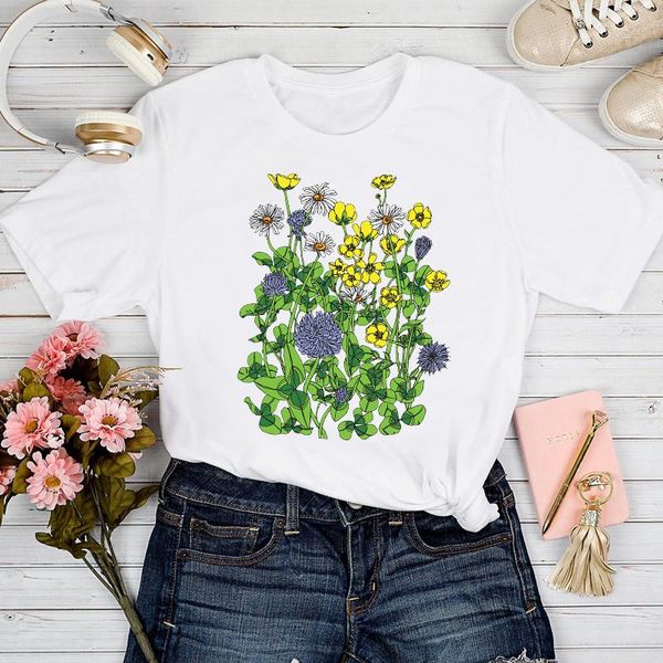 women's t-shirt t-shirts women plant floral 90s style fashion spring summer clothing tshirt lady print clothes graphic female tee, White
women's t-shirt t-shirts women plant floral 90s style fashion spring summer clothing tshirt lady print clothes graphic female tee, White