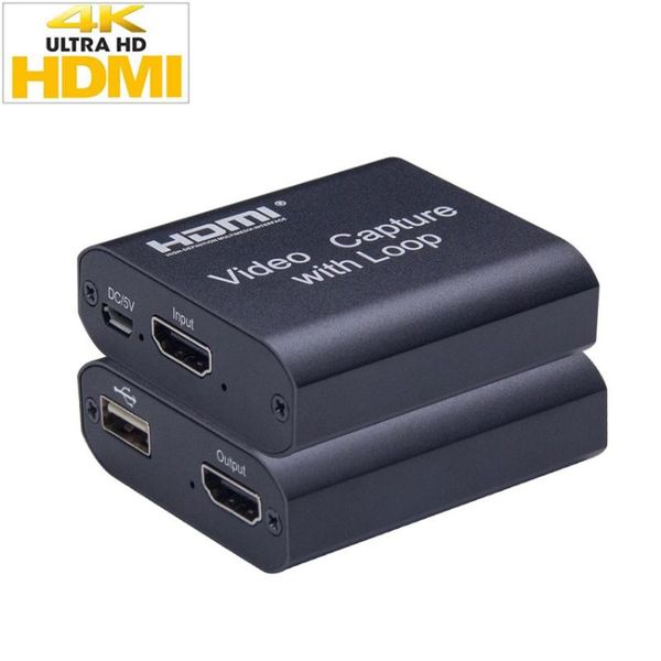 audio cables & connectors 4k hd capture card 1080p usb 2.0 loop out video device game record live streaming box for ps4 dvd camera
audio cables & connectors 4k hd capture card 1080p usb 2.0 loop out video device game record live streaming box for ps4 dvd camera