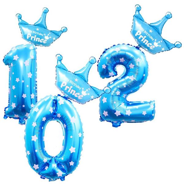 party decoration large figure 32inch helium air digit big crown prince and princess number foil balloon birthday decorations kids pink & bl
party decoration large figure 32inch helium air digit big crown prince and princess number foil balloon birthday decorations kids pink & bl