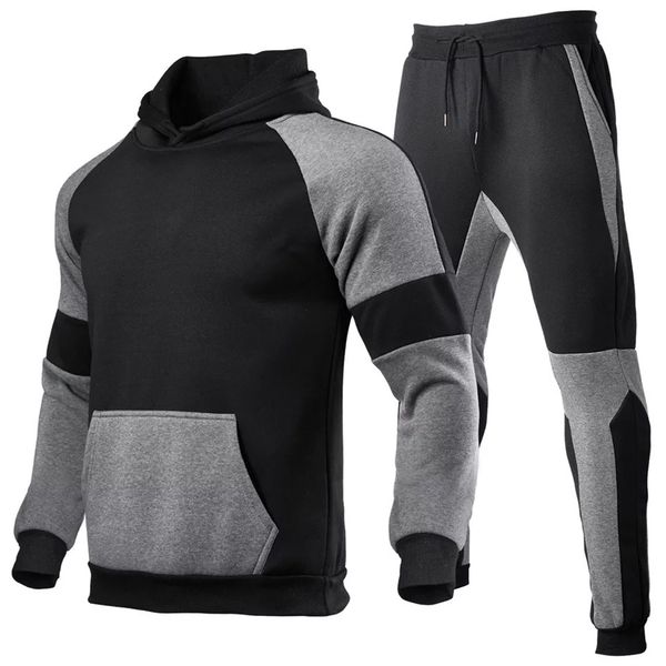 new 2021 men's large multi color casual sweater with hood and fleece suit, Black
new 2021 men's large multi color casual sweater with hood and fleece suit, Black