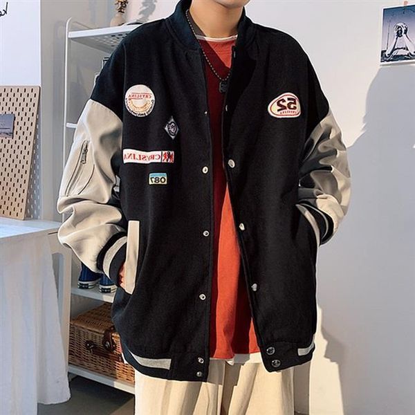 men's jackets 2021 spring fashion korean version of the trend casual sports plus size jacket hip-hop male pilot baseball, Black;brown
men's jackets 2021 spring fashion korean version of the trend casual sports plus size jacket hip-hop male pilot baseball, Black;brown