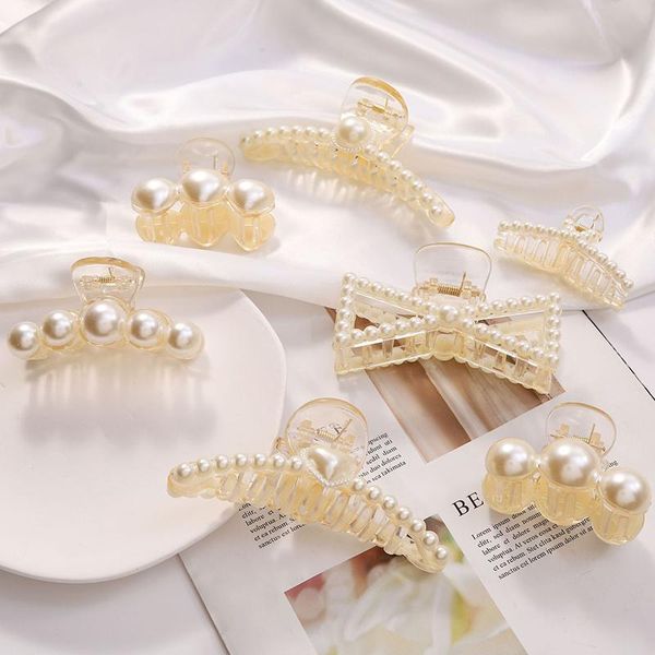hair clips & barrettes big pearls acrylic clip for women girl size makeup styling claw crab hairpins fashion accessories, Golden;silver
hair clips & barrettes big pearls acrylic clip for women girl size makeup styling claw crab hairpins fashion accessories, Golden;silver