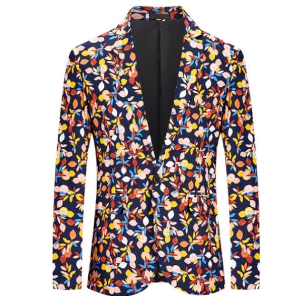 men's suits & blazers mens slim fit single breasted printing floral one button casual v-neck blazer mixed colors 2022, White;black
men's suits & blazers mens slim fit single breasted printing floral one button casual v-neck blazer mixed colors 2022, White;black