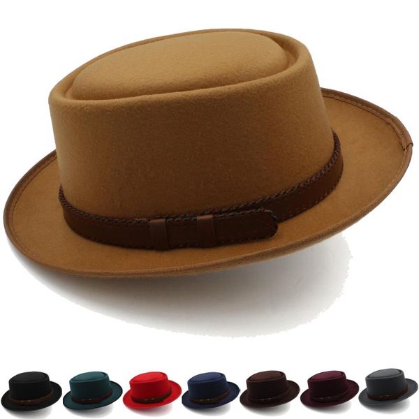 wide brim hats men women pork pie fedora caps trilby sunhat classical retro jazz party outdoor travel street style size us 7 1/4 uk, Blue;gray
wide brim hats men women pork pie fedora caps trilby sunhat classical retro jazz party outdoor travel street style size us 7 1/4 uk, Blue;gray