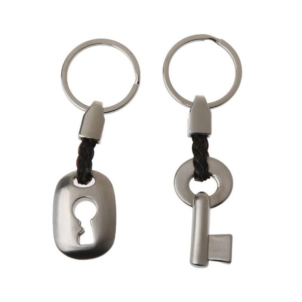 keychains 2pcs creative lock key matching leather couple keychain kit & keyring fob chains lover fashion jewelry, Silver
keychains 2pcs creative lock key matching leather couple keychain kit & keyring fob chains lover fashion jewelry, Silver