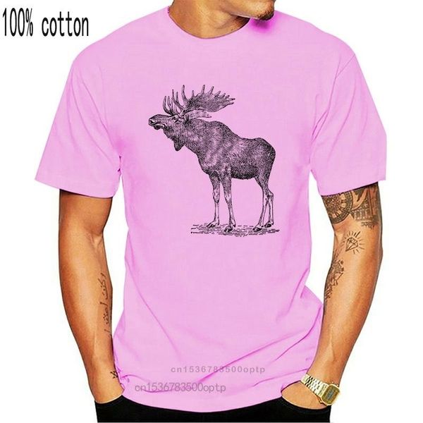 men's t-shirts moose t-shirt 2021 fashion brand print male t shirts, White;black