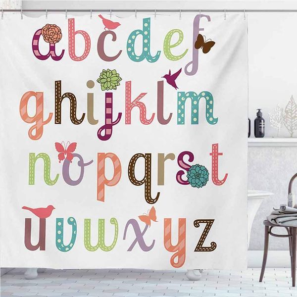 letters shower curtain colorful bold design girly feminine typography set colorful letters with flowers birds and butterflies
letters shower curtain colorful bold design girly feminine typography set colorful letters with flowers birds and butterflies