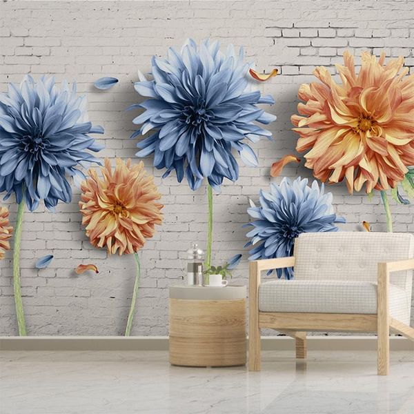 wallpapers modern minimalist 3d wall cloth chrysanthemum brick mural living room sofa retro tv background decoration paper
wallpapers modern minimalist 3d wall cloth chrysanthemum brick mural living room sofa retro tv background decoration paper