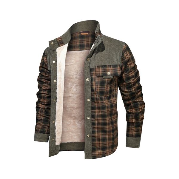 qsuper men's warm jacket fleece thick army coat autumn winter jacket men slim fit clothing men's brand clothing 220124, Black;brown
qsuper men's warm jacket fleece thick army coat autumn winter jacket men slim fit clothing men's brand clothing 220124, Black;brown